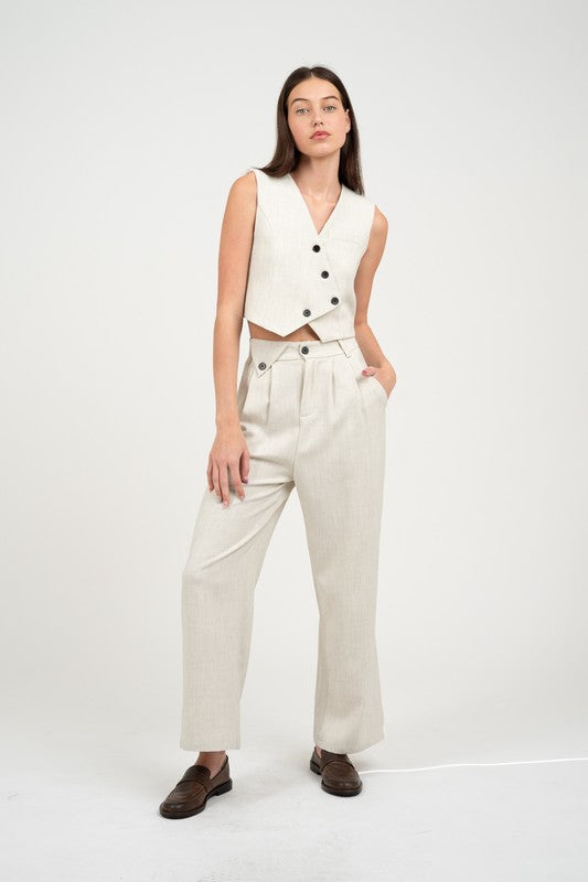 Princess Line Cropped Vest