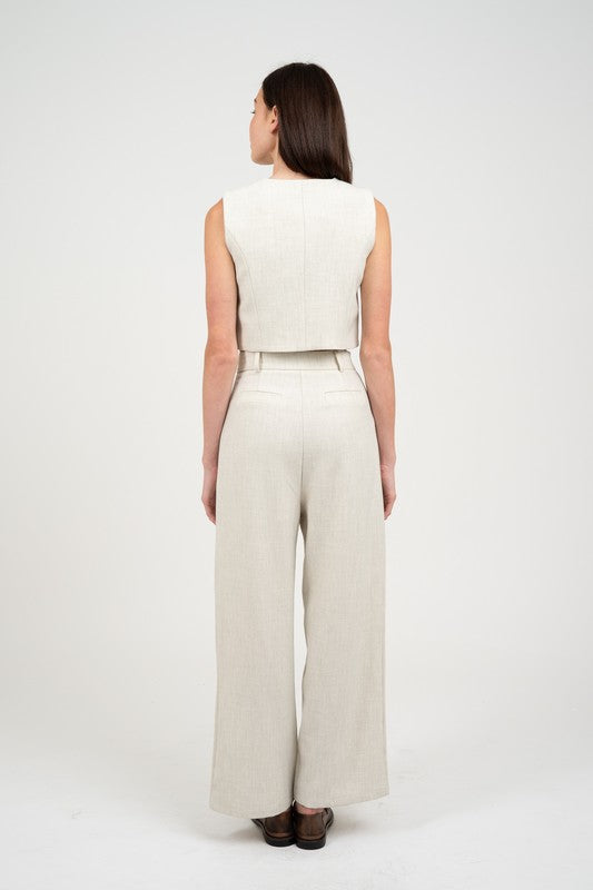 Princess Line Cropped Vest