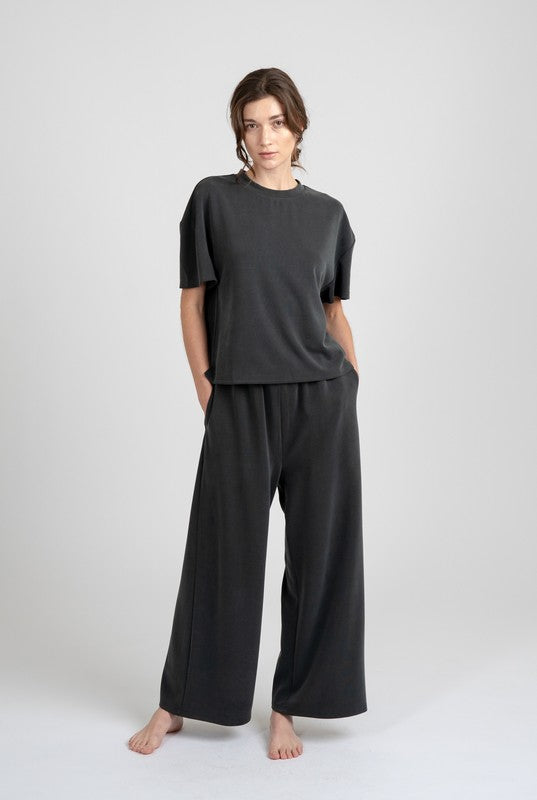 Charcoal Gray Loose-Fit T-shirt