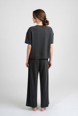 Charcoal Gray Loose-Fit T-shirt