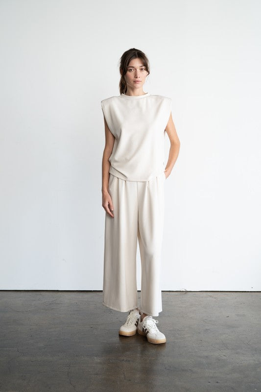 Structured Sleeveless Top (2 Color Ways)