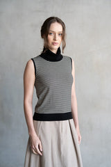 Striped Turtleneck Sweater Vest (2 Color Ways)