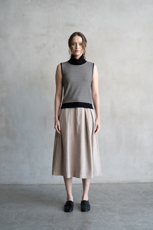 Striped Turtleneck Sweater Vest (2 Color Ways)
