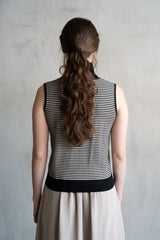Striped Turtleneck Sweater Vest (2 Color Ways)