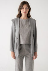 Soft Knit Hooded Jacket