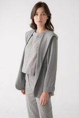 Soft Knit Hooded Jacket