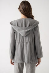 Soft Knit Hooded Jacket