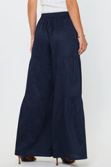 Cotton Tiered Wide Leg Pants (2 Color Ways)