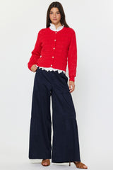 Cotton Tiered Wide Leg Pants (2 Color Ways)