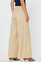 Cotton Tiered Wide Leg Pants (2 Color Ways)