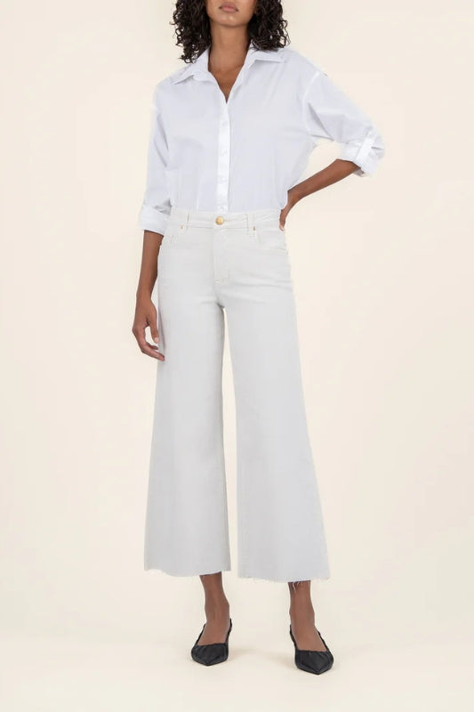 Meg Velvet High Rise Wide Leg Pant
