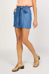 Self Tie Wide Leg Shorts