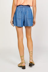 Self Tie Wide Leg Shorts