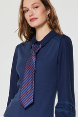 Striped Twilly Neck Tie