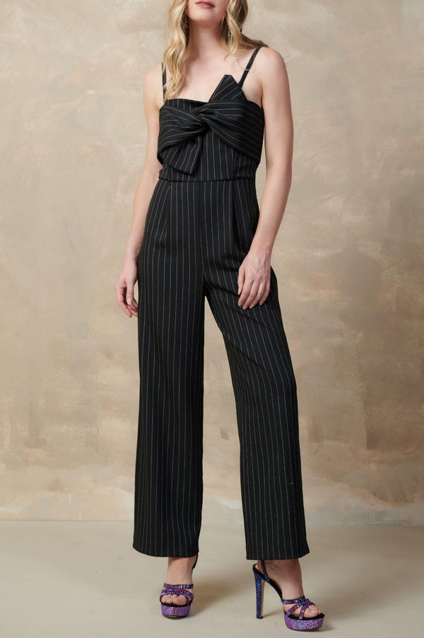 Stripes Bow Top Jumpsuit