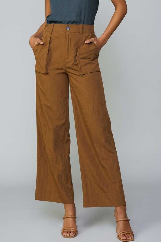 Wide 3D Pockets Cargo Pants
