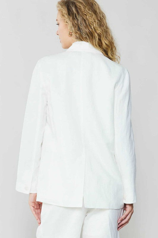 Double Breasted Button Oversized Jacket