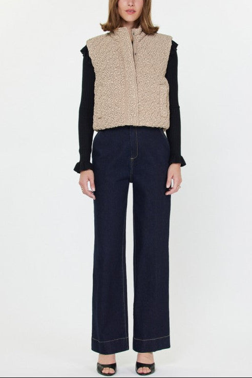 Soft Puckered Quilted Vest