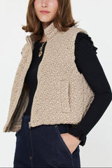 Soft Puckered Quilted Vest