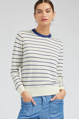 Long-Sleeve Round Neck Pullover Sweater