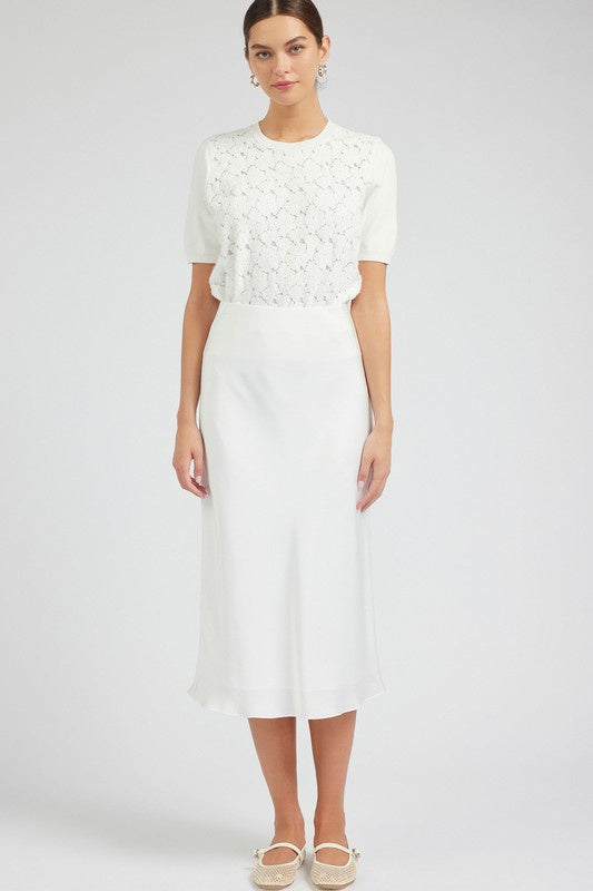 Bias Midi Skirt