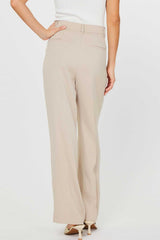 Light Taupe Tailored Trousers