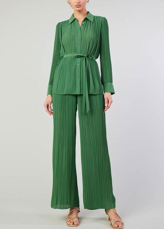 Pleated Pullover Pant