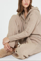 Chic Zip-Up Knit Hoodie (2 Color Ways)