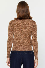 Leopard Print Knit Cardigan