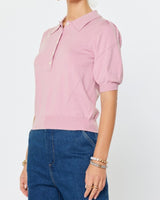 Effortless Knit Polo Top (2 Color Ways)
