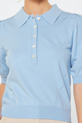 Effortless Knit Polo Top (2 Color Ways)