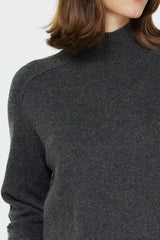 Mock Neck Rib Detail Sweater (2 Color Ways)