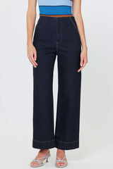 High-Rise Cropped Wide-Leg Jeans