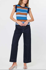 High-Rise Cropped Wide-Leg Jeans