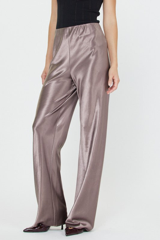 Satin Wide Leg Pants