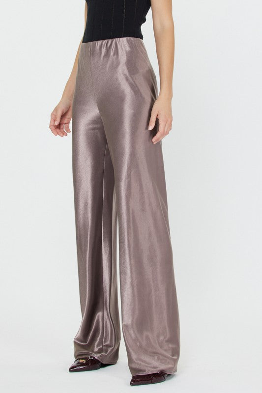 Satin Wide Leg Pants