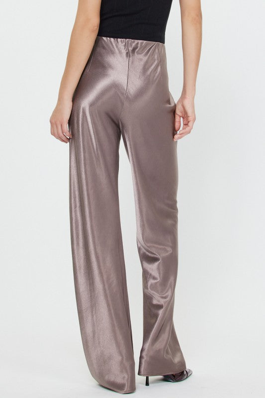 Satin Wide Leg Pants