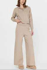 Wide-Leg Knit Lounge Pants (2 Color Ways)