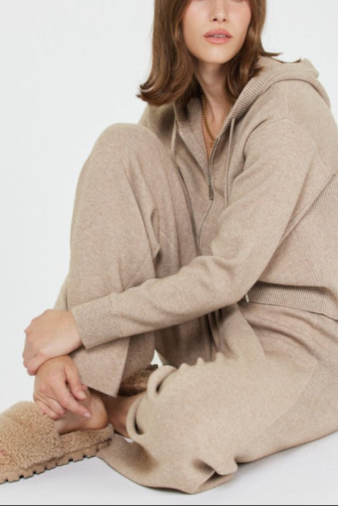 Wide-Leg Knit Lounge Pants (2 Color Ways)