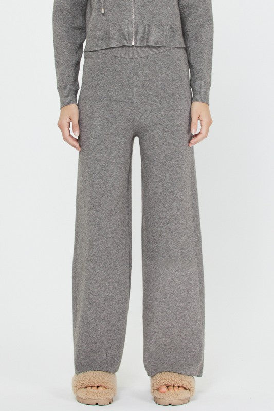 Wide-Leg Knit Lounge Pants (2 Color Ways)