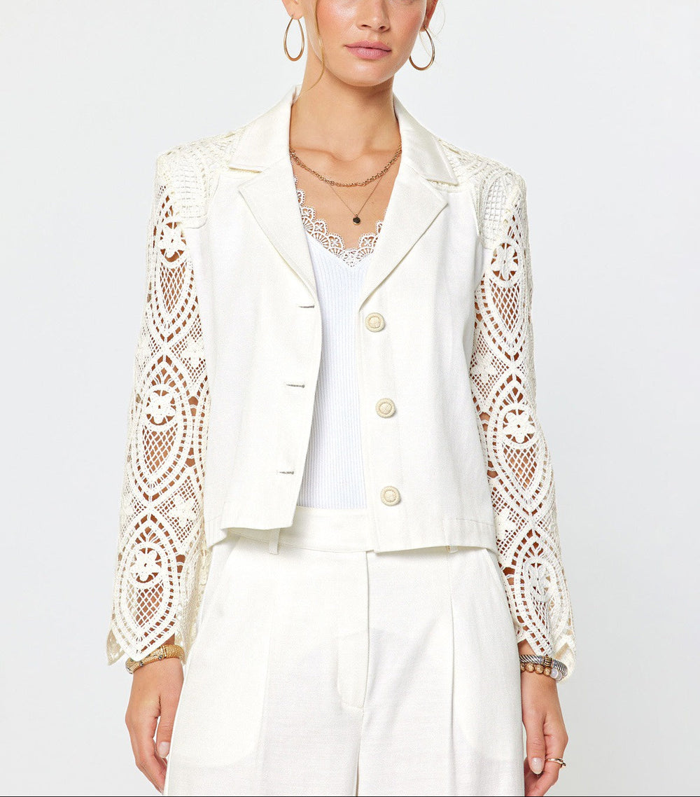 Crochet Lace Cropped Jacket – v o g l i o