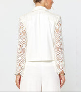 Crochet Lace Cropped Jacket