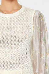 Crochet Knit Sweater