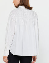 Floral Appliqué Button-Down Shirt (2 Color Ways)