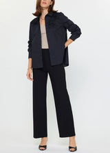 Floral Appliqué Button-Down Shirt (2 Color Ways)