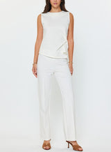 Twist Detail Ponte Sleeveless Top (2 Color Ways)