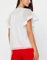 Gingham Check Short Sleeve Blouse (2 Color Ways)