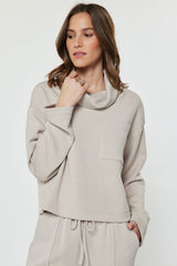 Cloud Cowl Modal Sweatshirt (2 Color Ways)