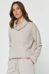 Cloud Cowl Modal Sweatshirt (2 Color Ways)