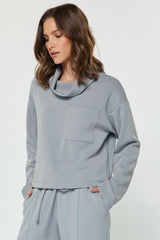 Cloud Cowl Modal Sweatshirt (2 Color Ways)
